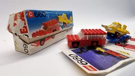 LEGO Vintage aus den 70er Jahren, 660 Auto mit Flugzeug