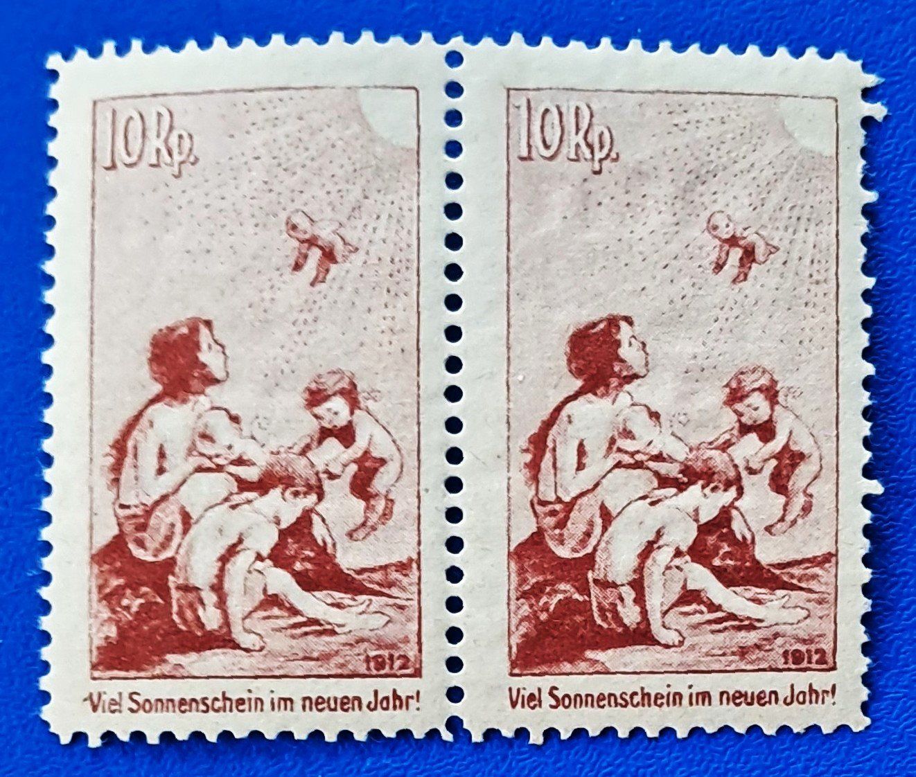 Alle Briefmarken: Pro Juventute Vorläufer deutscher Text. Paar ** – Gebraucht aus Zürich von archiphil