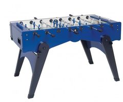 Fussballtisch Garlando FOLDY, Glasspielfeld, Safety-Stangen