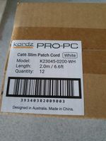 12x Ethernet Patch Cable 2m blanc Pro UTP/CAT6