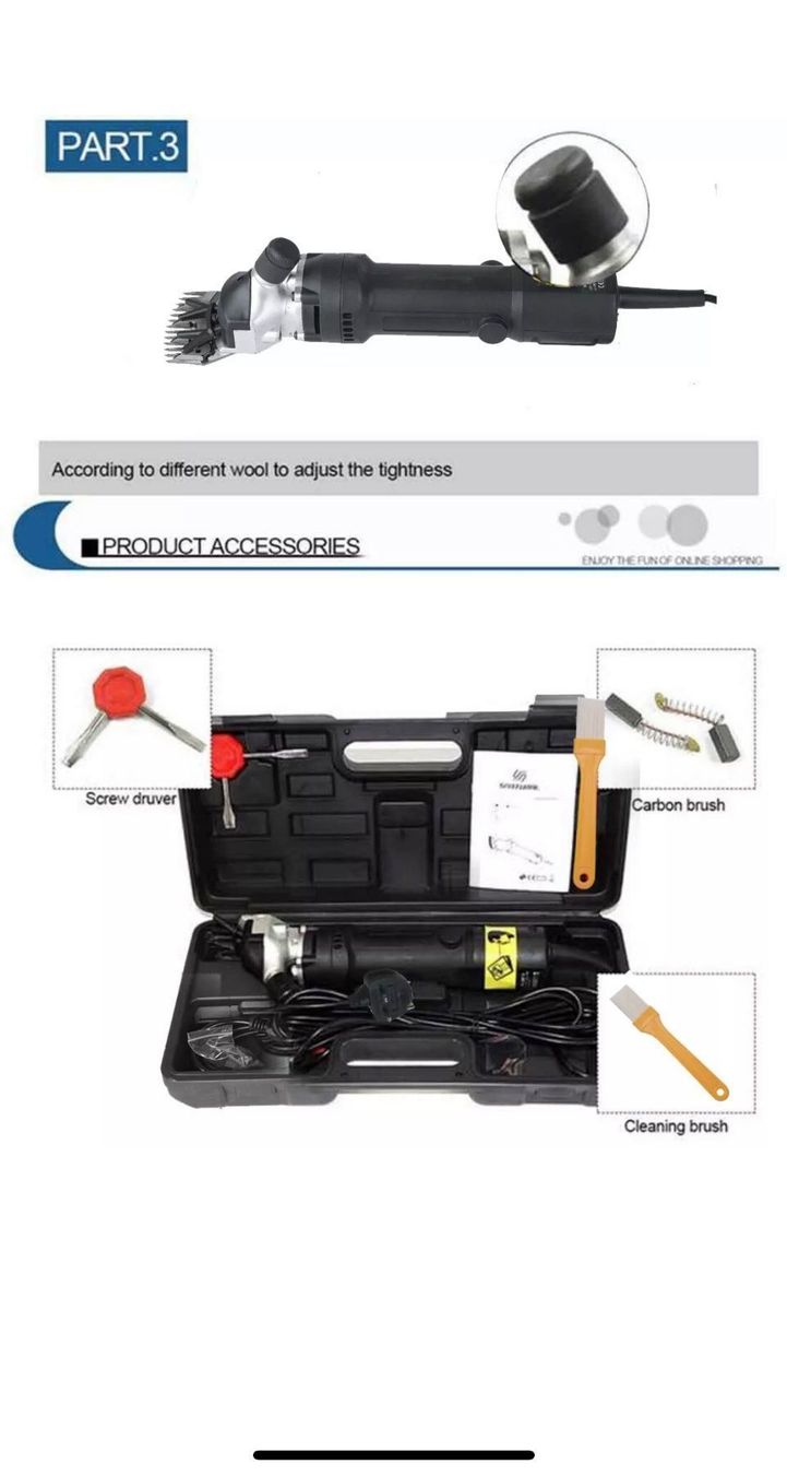 Alle Maschinen: +Profi Schafschere 690W Schermaschine – Neu und originalverpackt aus Amriswil von JaJa-Express 6