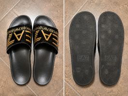 Original EA7 Emporio Armani Finken Schwarz/Gold 