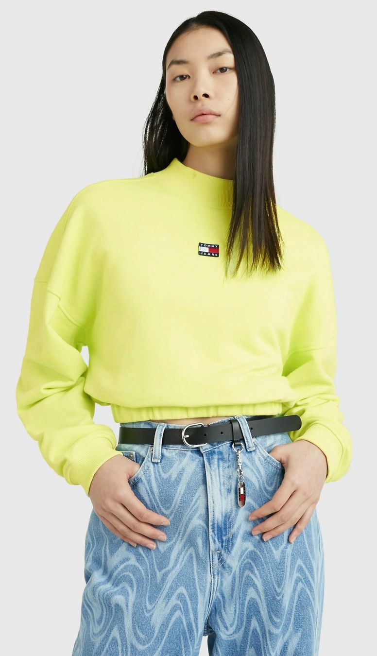Tommy Hilfiger T-Shirts: Tommy Jeans cropped Sweatshirt / Grösse L – Neu (gemäss Beschreibung) aus Effretikon von YaMn 1