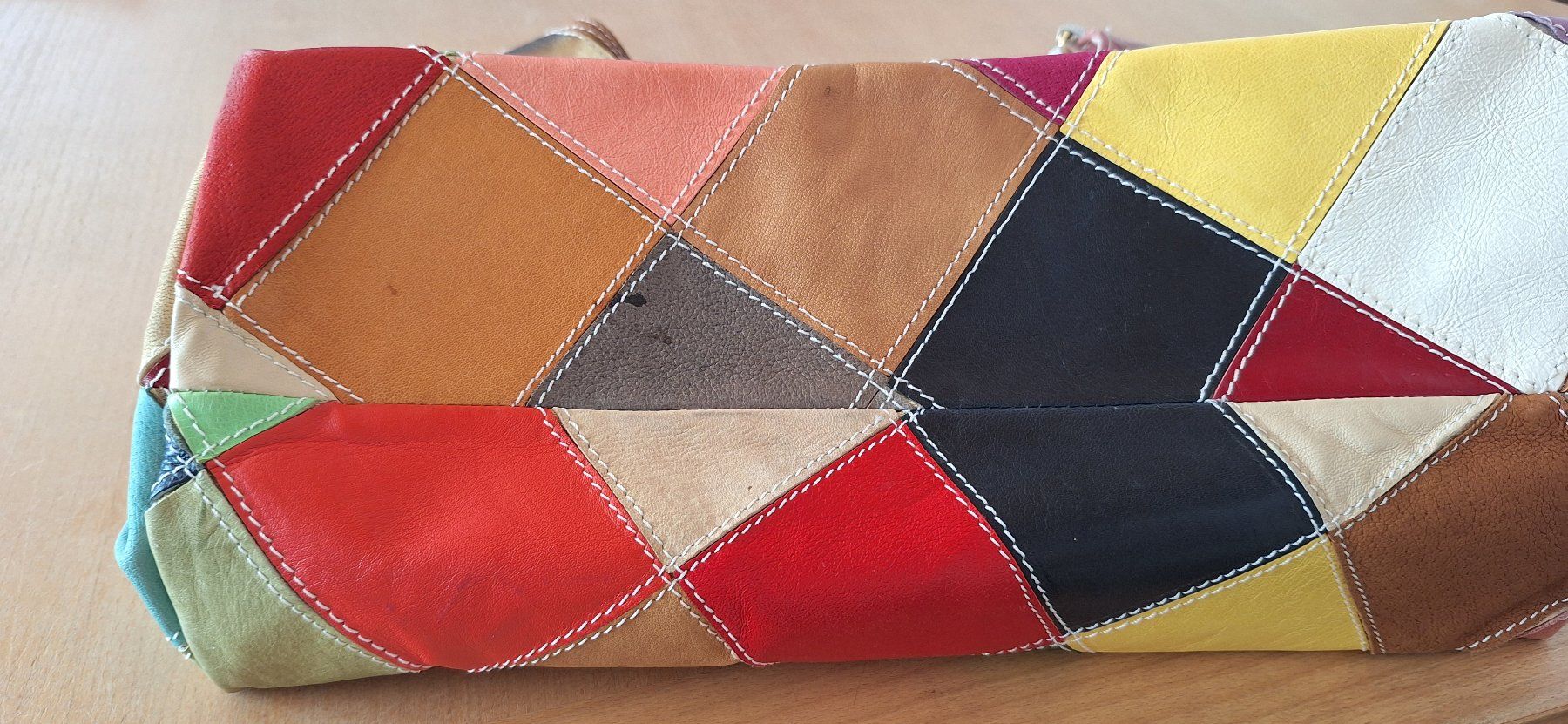 Borse da donna: Umhängetasche Schultertasche Design Patchwork bunt gross – Usato da Gurtnellen venduto da Rhino77 3
