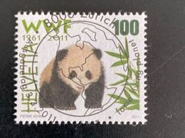 2011: Sondermarke 50 Jahre WWF; Ersttag Vollstempel
