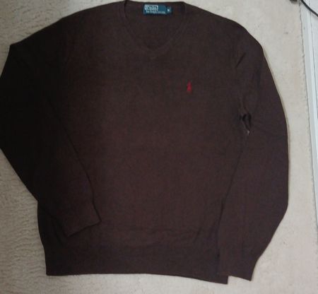 Polo Ralph Lauren Pullover V-Ausschnitt braun M 🔥