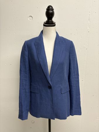 Paul Kehl Leinenblazer, Gr. 34 blau Blazer Leinen