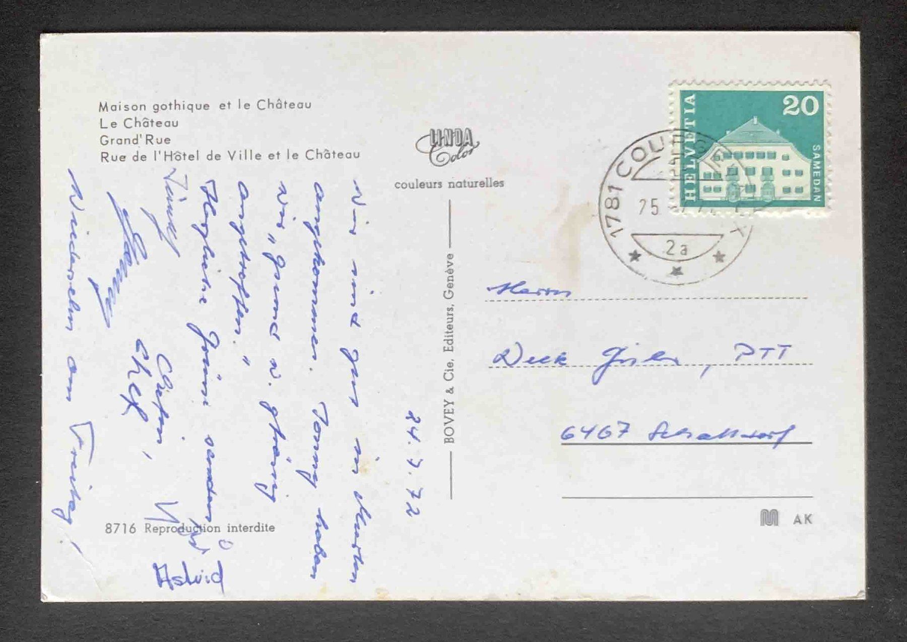 Cartoline postali: AK Morat Murten – Usato da Goldau venduto da artelier1 1