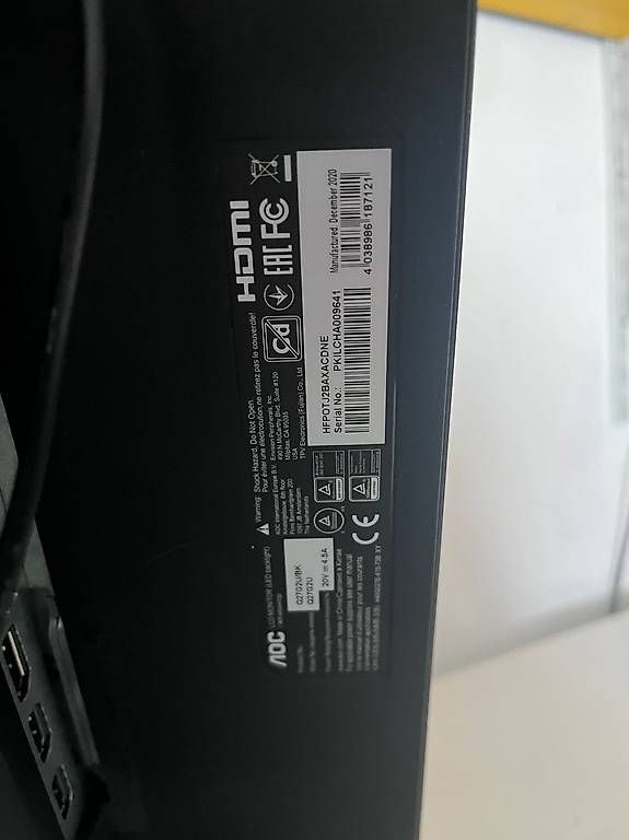 Monitor:  Écran gaming AOC Q27G2U/BK – Usato da Fully venduto da luc_k2mq 3