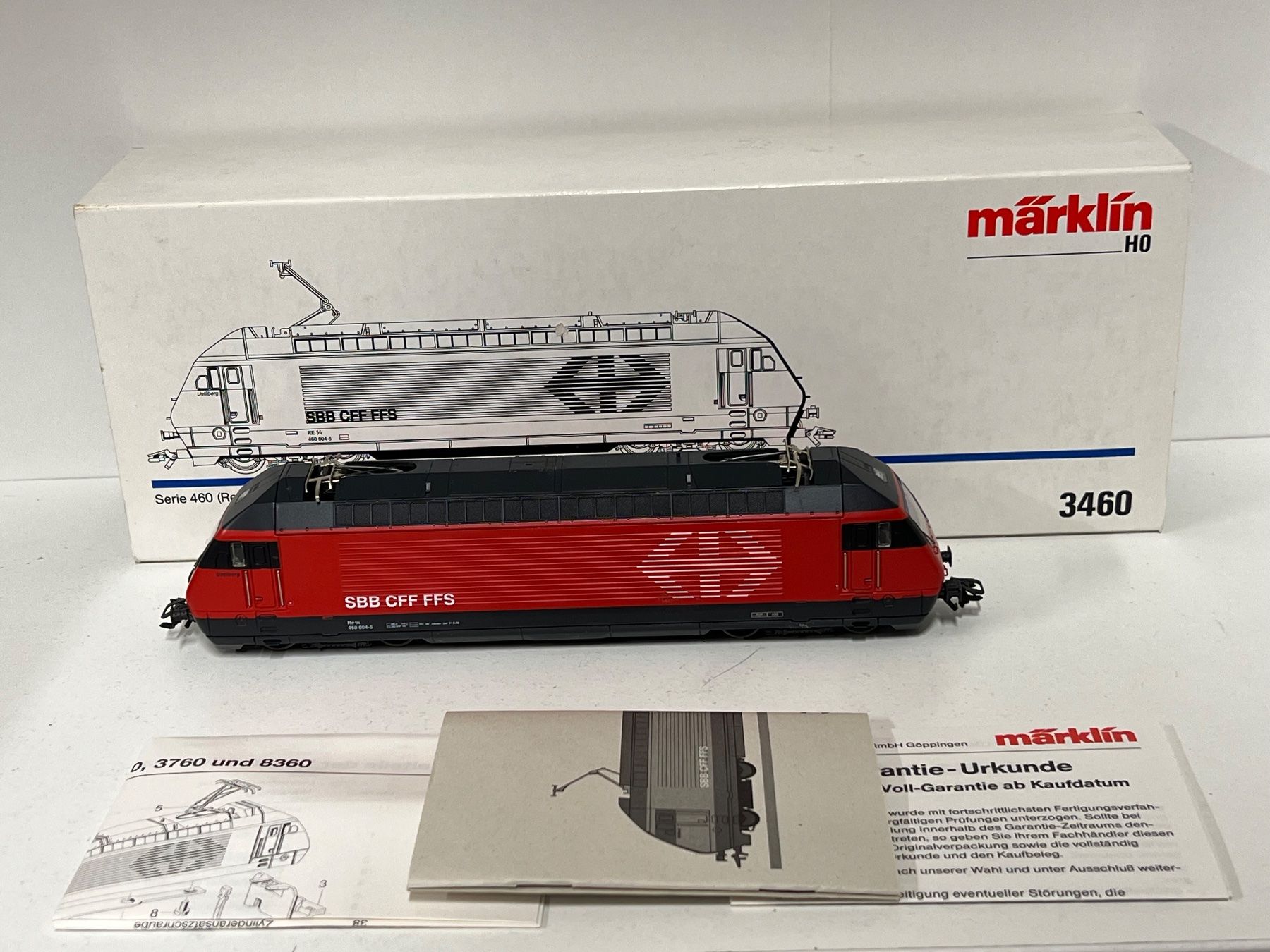 Märklin Modellini di ferrovie: Märklin SBB CFF FFS Re 460 3460 H0 AC – Usato da Geroldswil venduto da TopTrain54