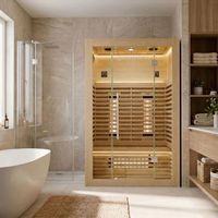 Infrarotsauna GENUA120 Natur +Dual-Technologie - 120x105x190