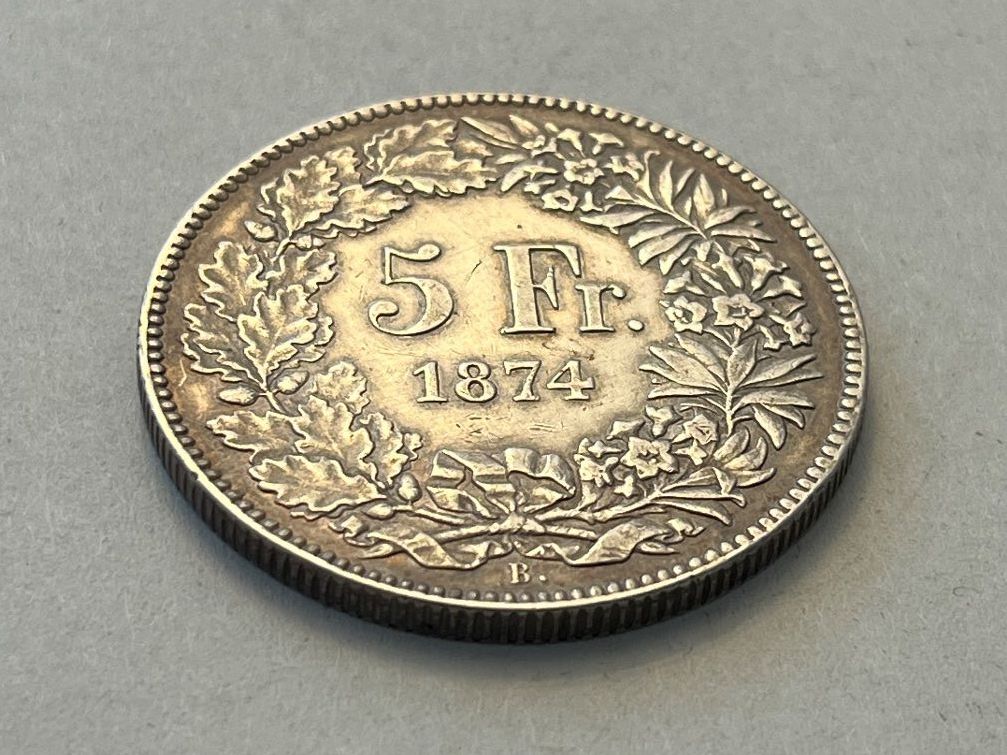 Toutes les monnaies: 5 Franken 1874 B. – D'occasion à Tägerwilen par Beata1sager 5