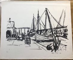 KÜNSTLER  ? LITHOGRAPHIE SIGNIERT NUMMERIERT