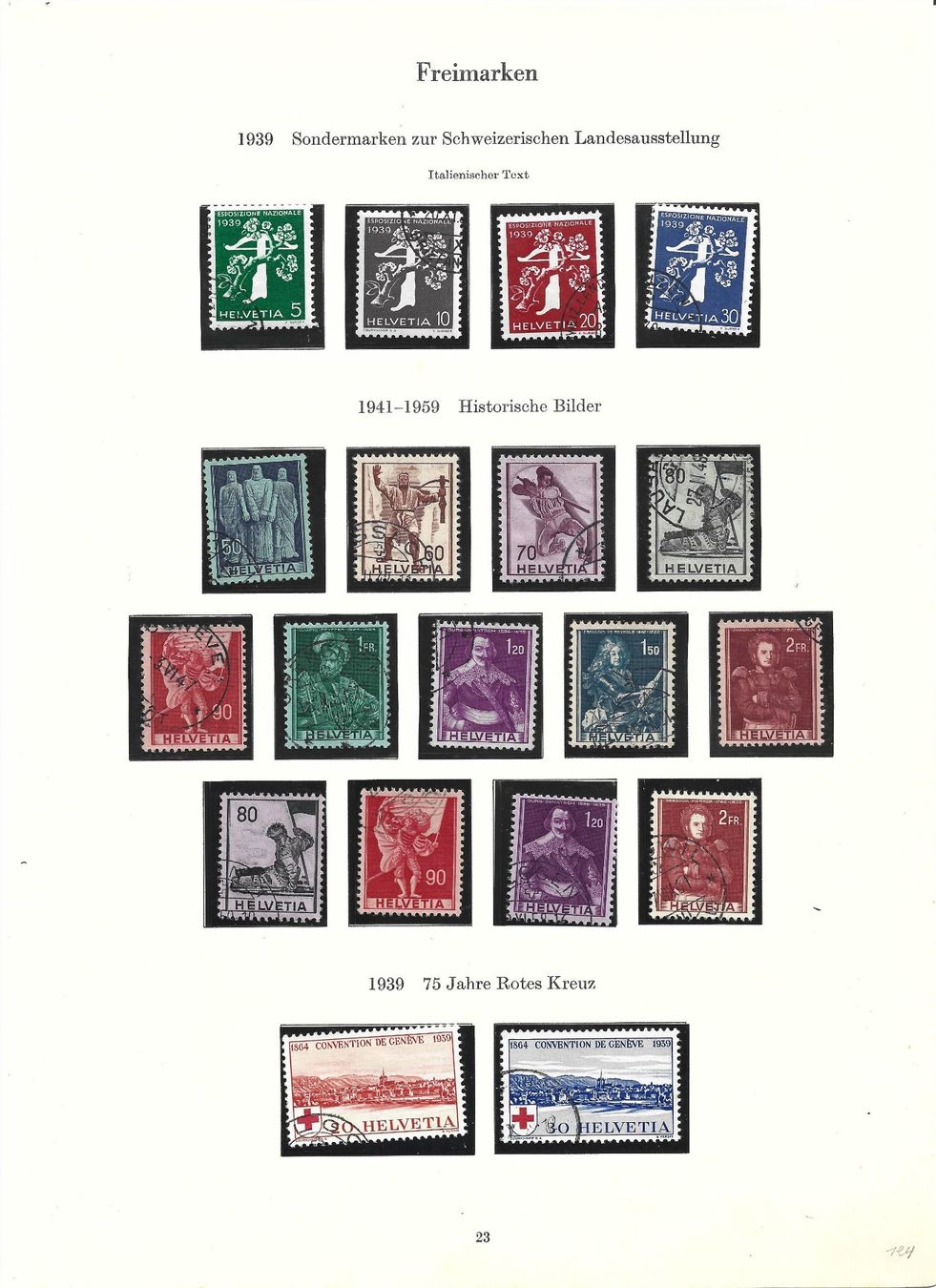 Tutti i francobolli: timbres divers série – Usato da Delemont venduto da toutdubon11 2
