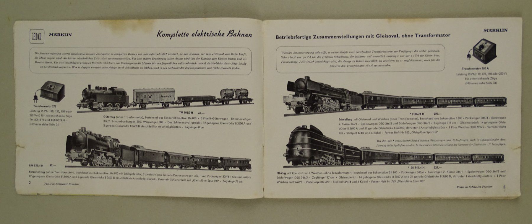 Märklin Modellini di ferrovie: MÄRKLIN KATALOG 1952 – Usato da Grüningen venduto da Kartensammler 4
