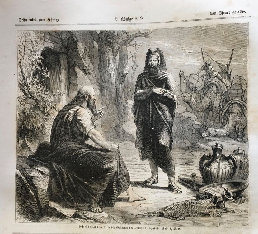 holzstich-1862-hasael-und-elisa-bibel-gebraucht-in-frauenfeld-f-r