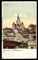 AK Lausanne, Cathédrale et maisons