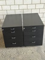 Schwarze Metall-Bürokorpus  2 Stück ab Fr.1