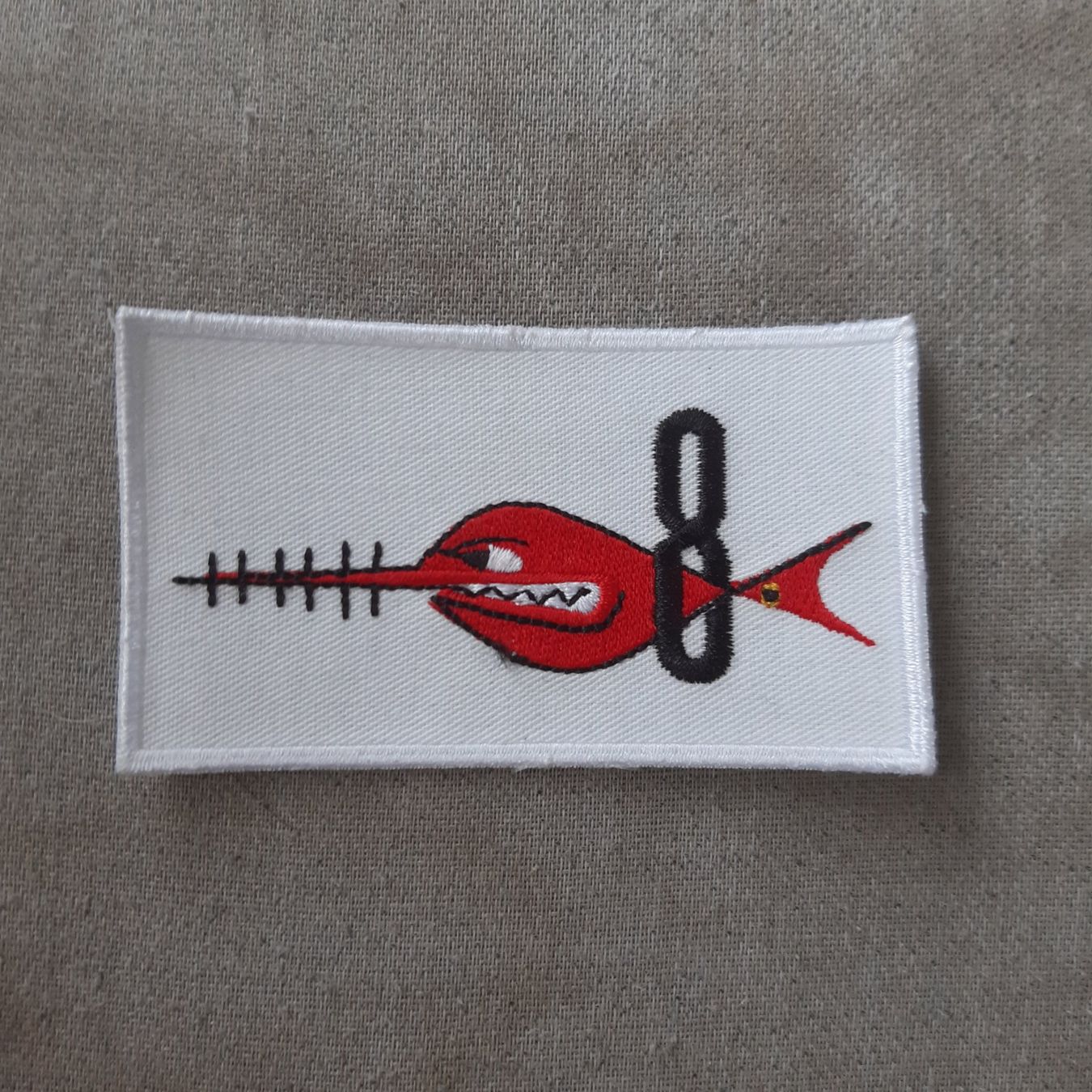 Ansichtskarten: Schweizer Luftwaffe Patch Fliegerstaffel 8 – Gebraucht aus Giffers von attila07