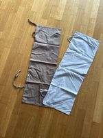 2 Nackenrollenbezug, braun und hellblau, Pfister