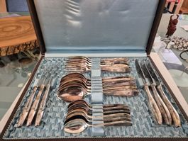 Besteckset Sola 100 Silber versilbert Koffer Konvolut Chur 