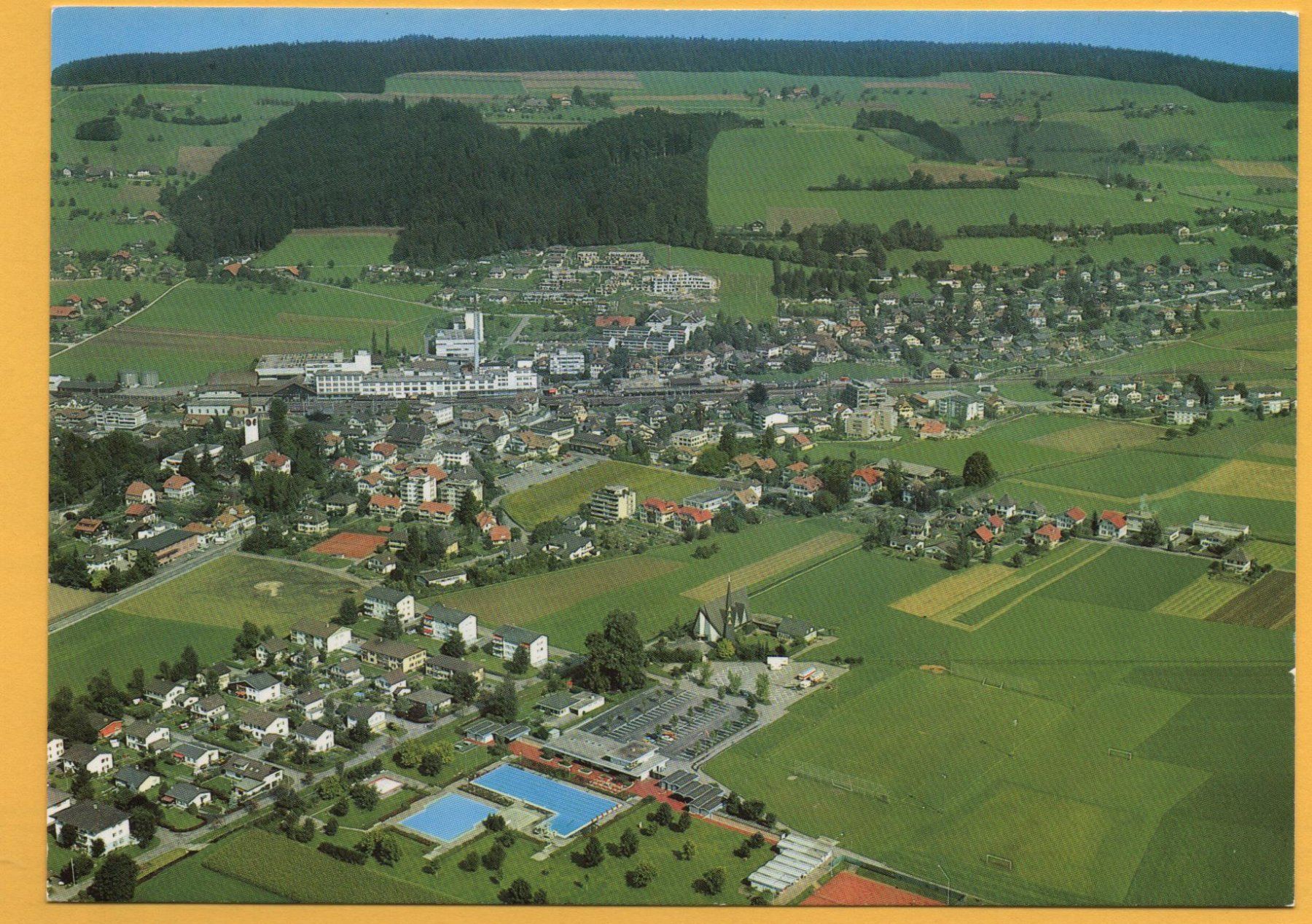 Cartoline postali: KONOLFINGEN BE Flugaufnahme – Usato da Jona venduto da philajona