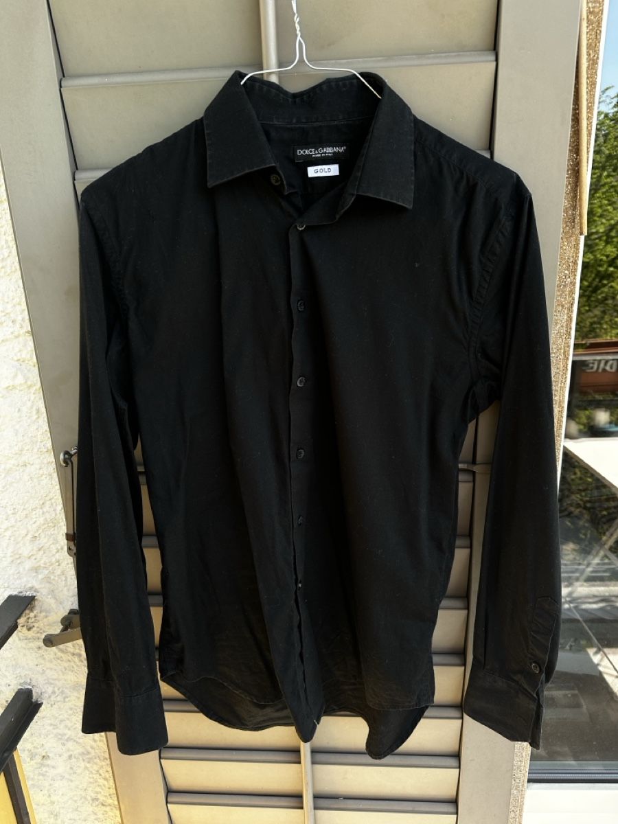 Dolce & Gabbana Camicie: Dolce & Gabbana Hemd, Schwarz, Grösse 41/M – Usato da Zürich venduto da hannahbuettgen