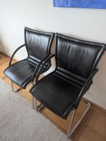 Züco Freischwinger, angenehmes Leder, maximal 5 Stühle