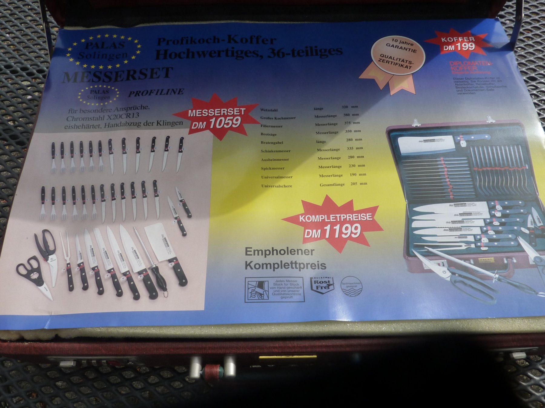 Messer: Hochwertiges Messerset, 36-teiliges – Neu und originalverpackt aus Gelfingen von btrottmann