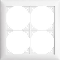 Abdeckrahmen EDIZIOdue 2×2 weiss, Feller