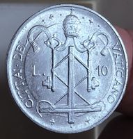 VATIKAN 10 LIRE 1967 *SEHR RAR*