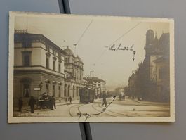 Photo Karte / Winterthur - Bahnhofplatz Gelaufen 1917