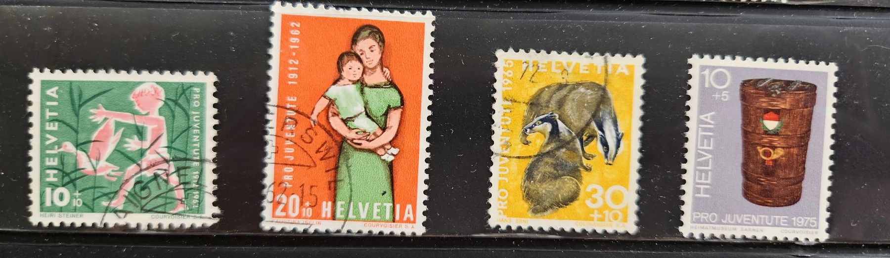 Tutti i francobolli: Briefmarken Set 4 Stk. Pro Juventute Sammlung – Usato da Heimenschwand venduto da chr_p2jp