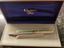Kugelschreiber Christian Dior Silber 925 vergoldet Vintage