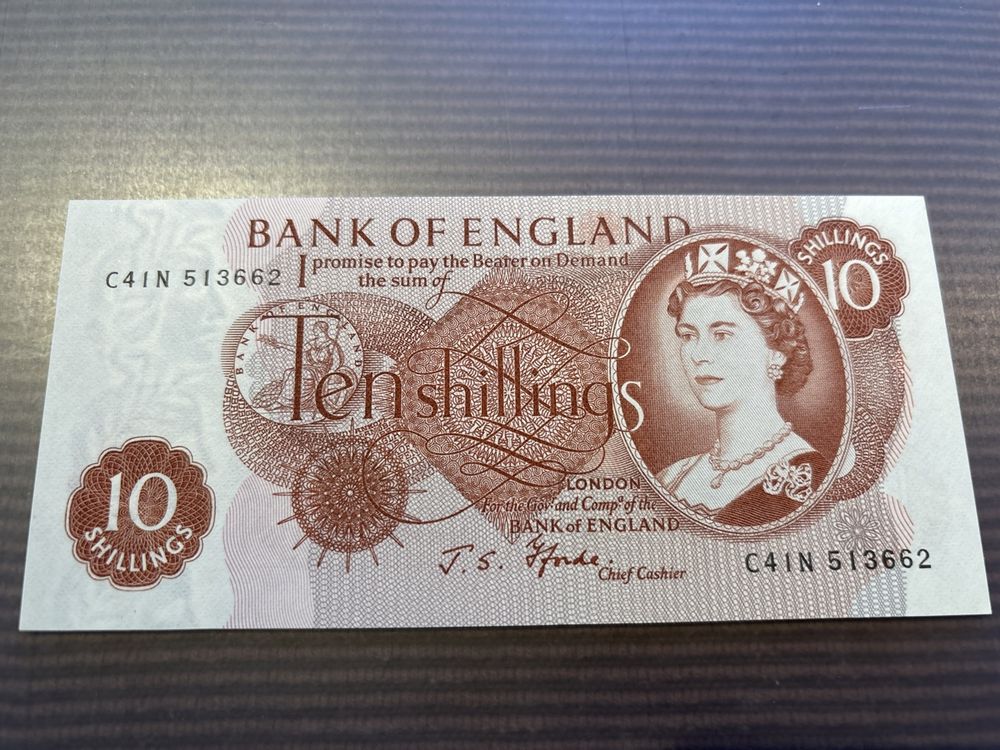 Englische 10 Schilling Note, Queen Elizabeth II. Unc (Neu (gemäss ...