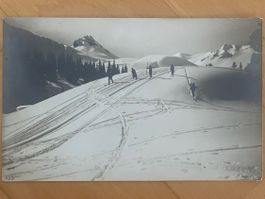 Gyger «Winter am Hahnenmoospass» / Ski Skifahren Adelboden