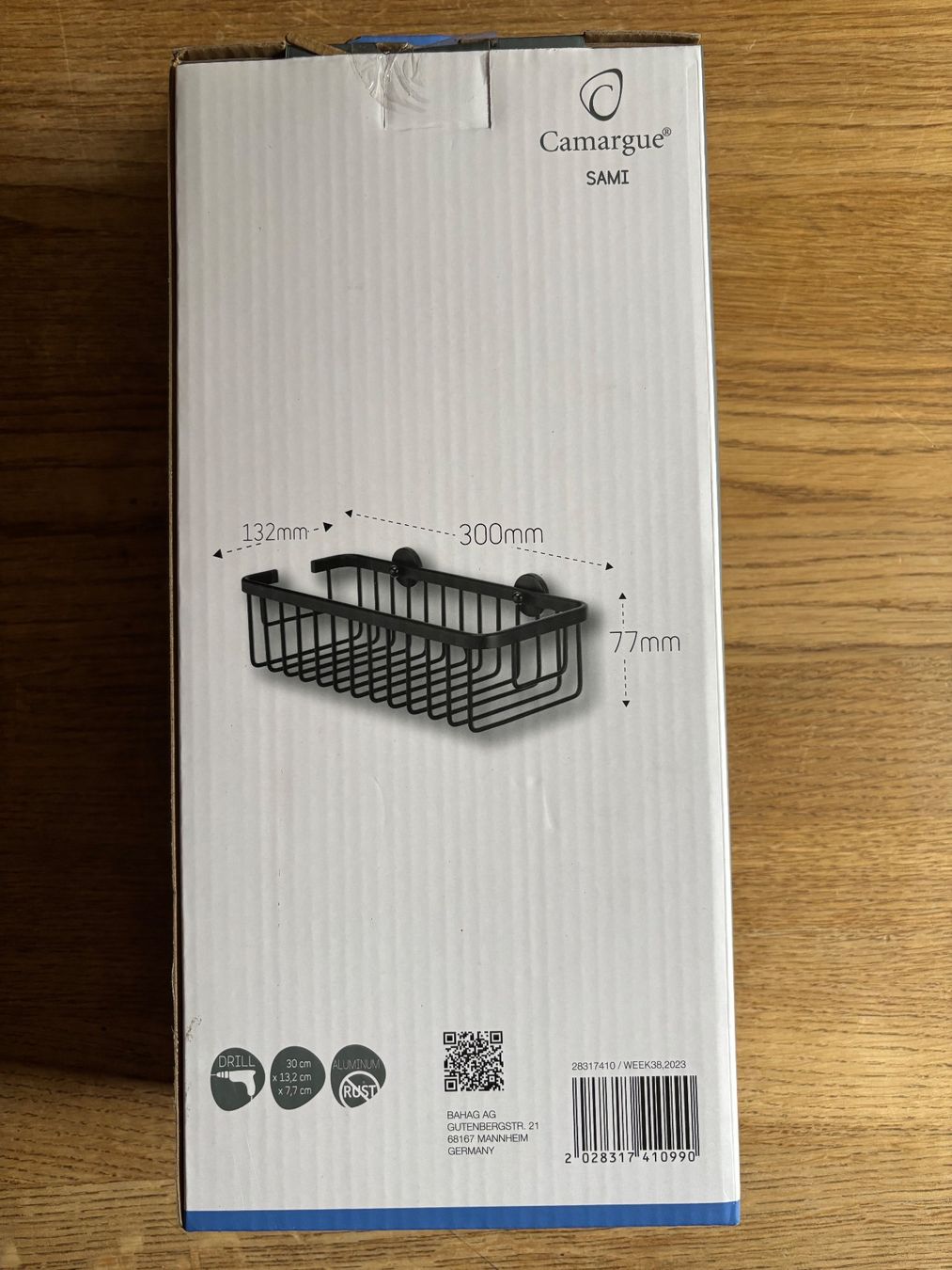 Supporti a parete: Duschkorb Camargue Sami schwarz - Neu – Nuovo e nell'imballaggio originale da Kleinandelfingen venduto da Baba23 1