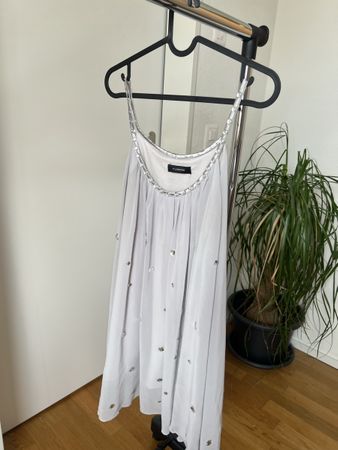 Cocktail Kleid kurz, grau, Gr. 36/38, perfekt für den Sommer