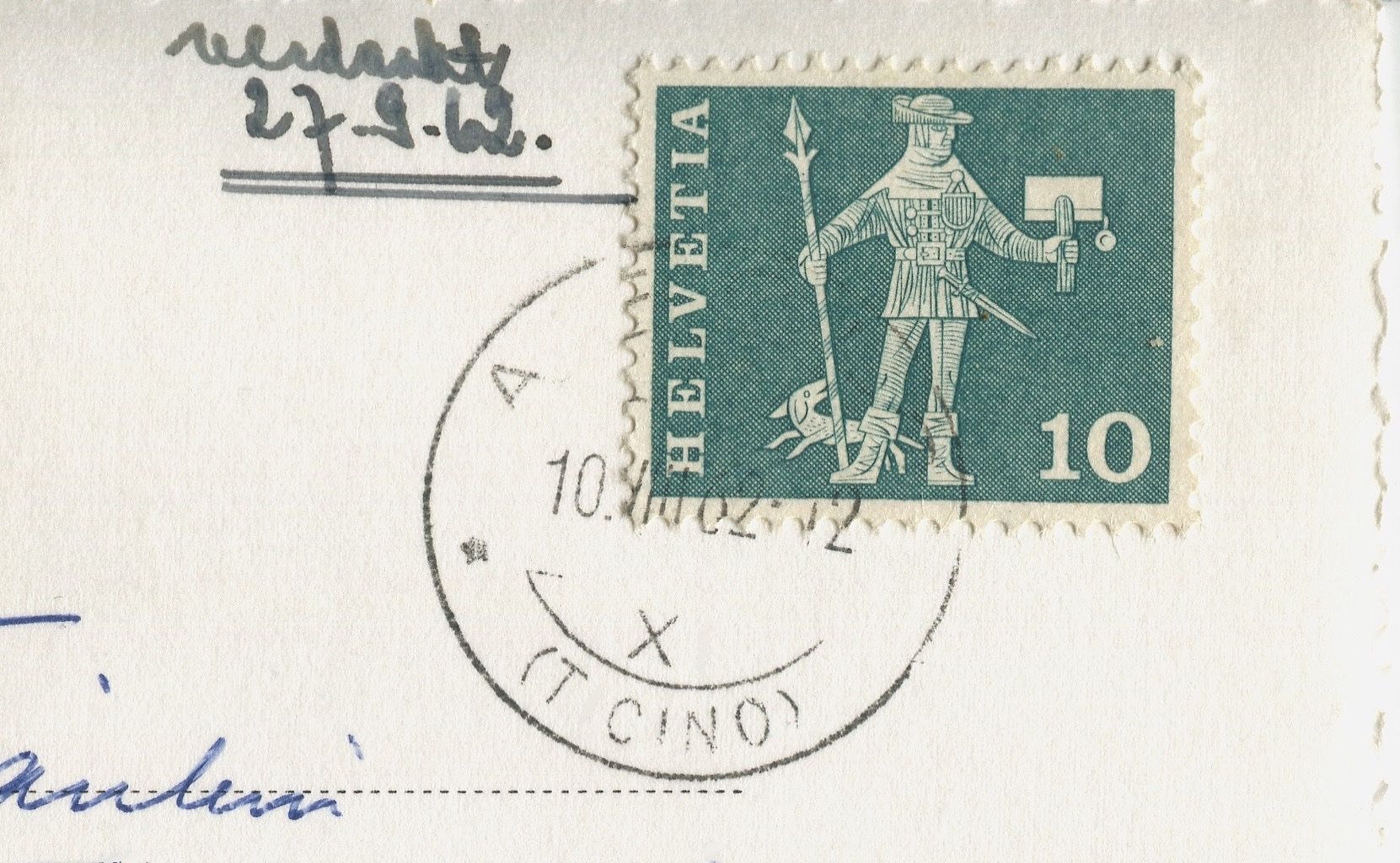 Cartoline postali: Madrano-Valle-Airolo 1962 – Usato da coglio venduto da Tascia1 1