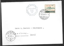 Sonderpostflug Pro Aero 1941 Buochs-Payerne 28.5.1941