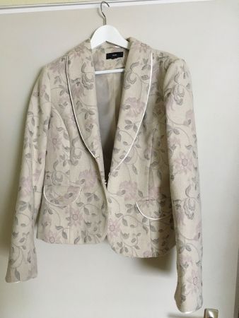 Damenstoffjacke mit hübschem Blumenmuster waschbar 40 Grad