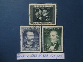 Österreich 1952 Nr. 969-971 gestempelt