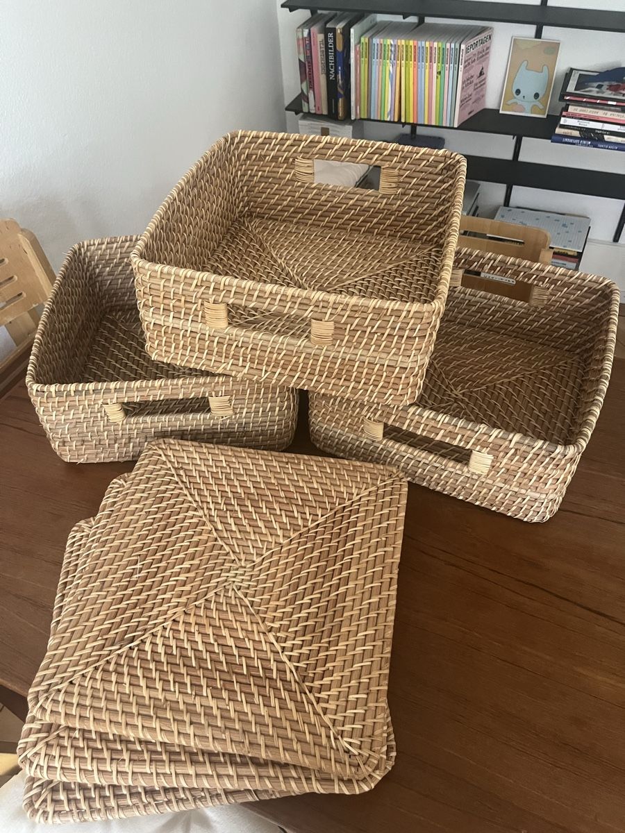 Autres articles pour la maison: 3 x Muji Rattan Korb mit Deckel  – Neuf (Voir description) à Zürich par eli_gxb5 1