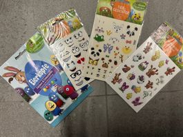 DIY Ostern Eierfarben décoration Pâques stickers neuf