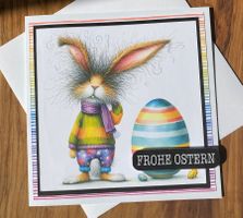 Osterkarte, frohe Ostern, Geschenkkarte