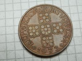 Portugal 1 Escudo, 1973