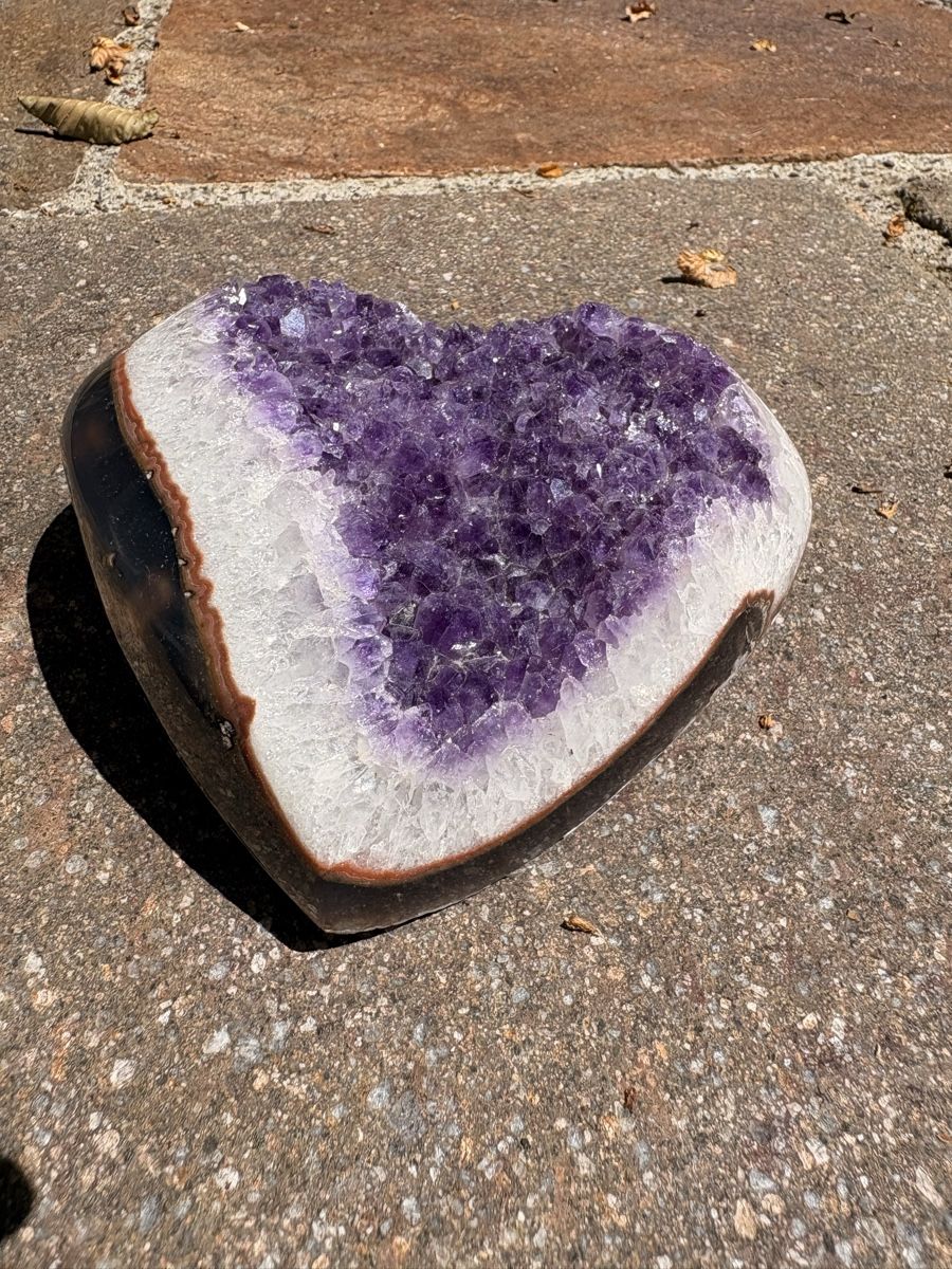 Minerali & Pietre curative: Amethyst in Herzform – Usato da Erlenbach ZH venduto da K0f2iY 3