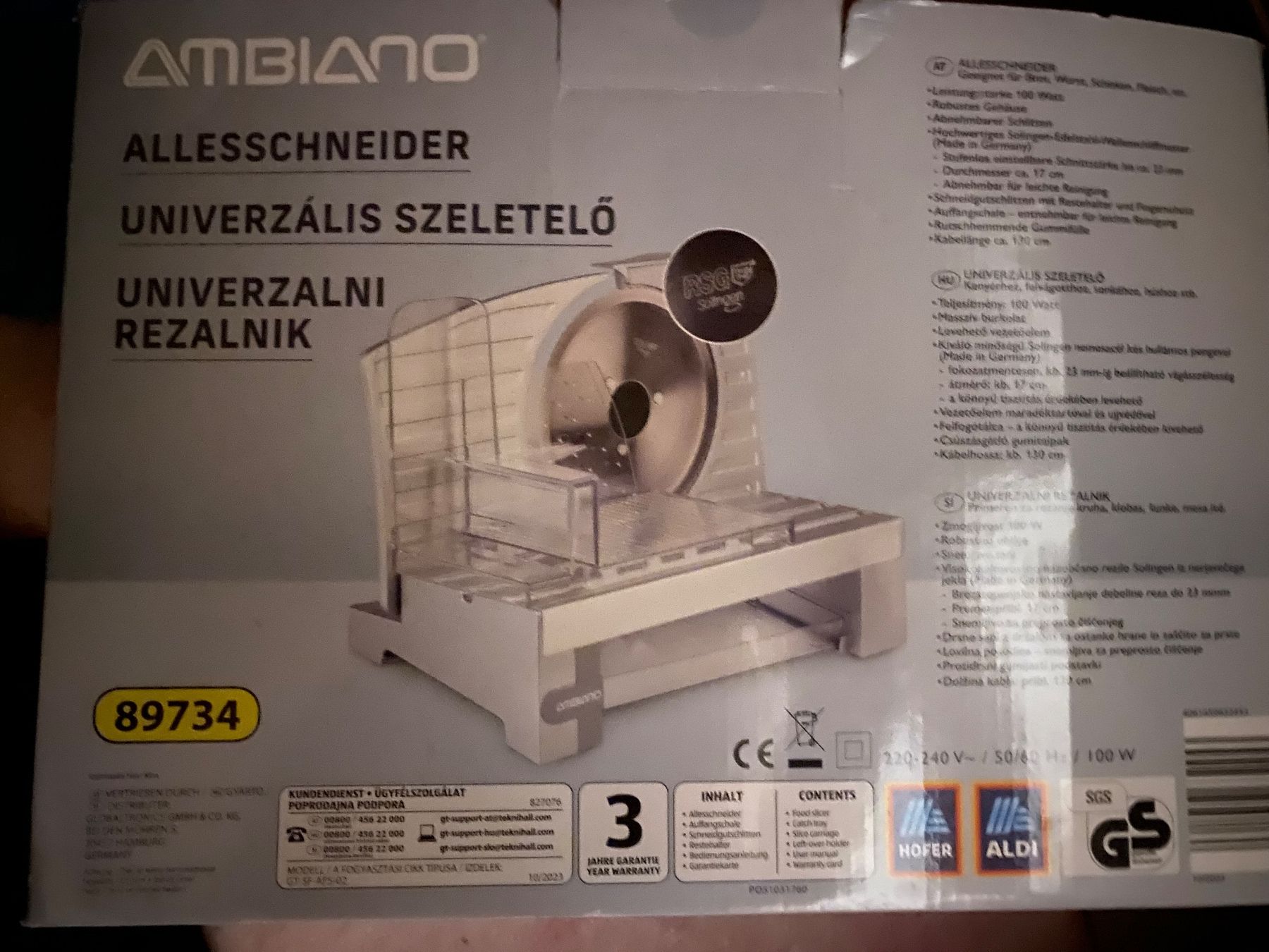 Ambiano Elettrodomestici da cucina: Ambiano Allesschneider Küchenmaschine fleischmesser – Usato da Grüningen venduto da kleiderstar 6