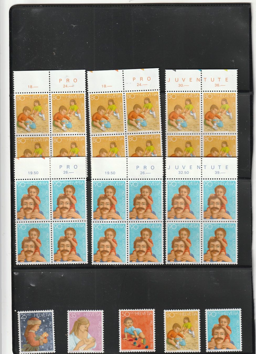 Tous les timbres: CH Frankaturware Viererblöcke Postfrisch ** – D'occasion à Rupperswil par Ema10 1