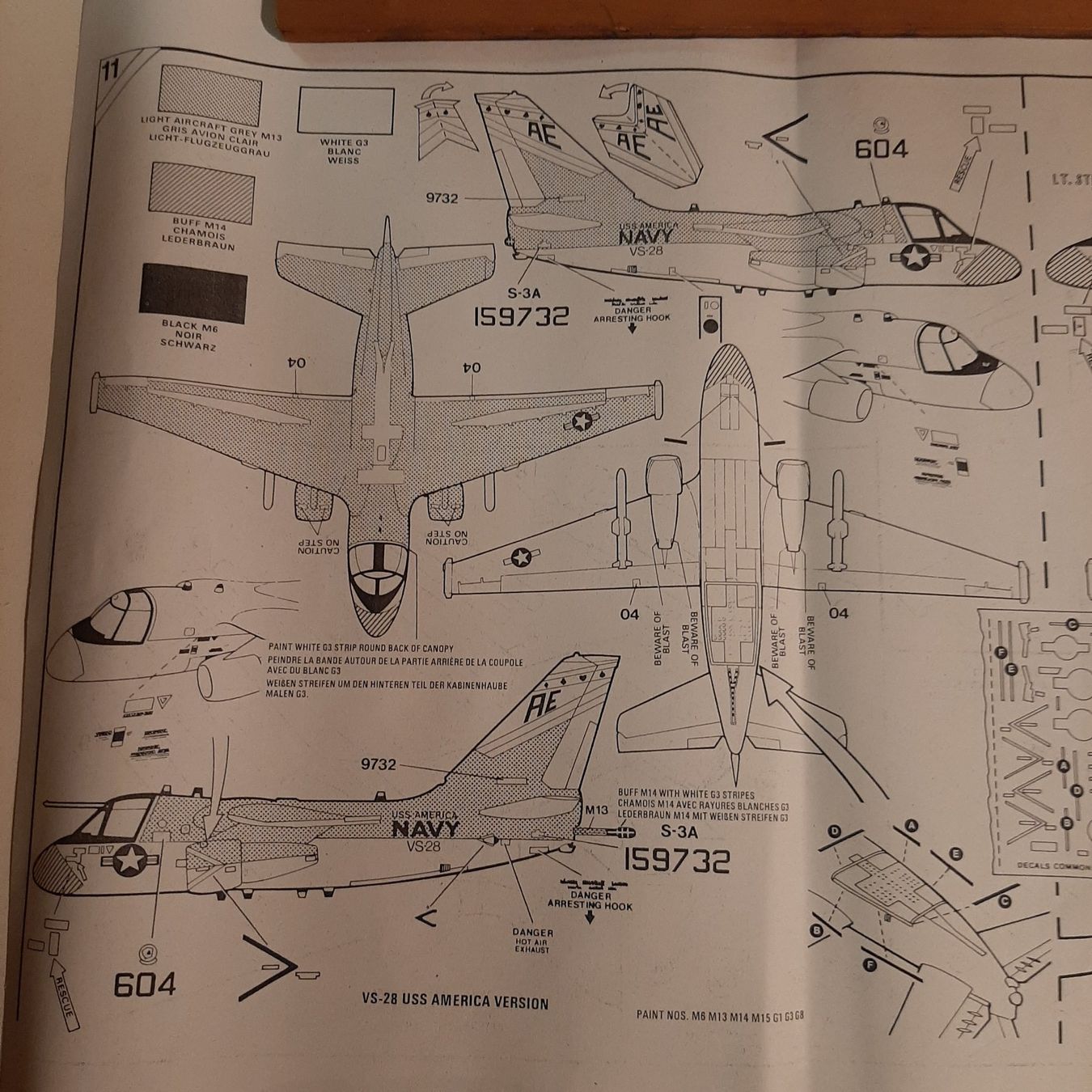 Airfix Modellbausätze & Standmodelle: 3641 ... Lockheed S-3A Viking ... Airfix 5014 – Gebraucht aus Bonstetten von Benibanny59 1
